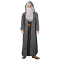 Grey Wizard Hooded Robe Costume