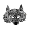 Grey Wolf Half Mask