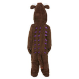 gruffalo-deluxe-costume-back with 3 rows of spikes and attached tail.