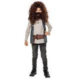 hagrid costume harry potter child, tunic with tummy, wig and beard.