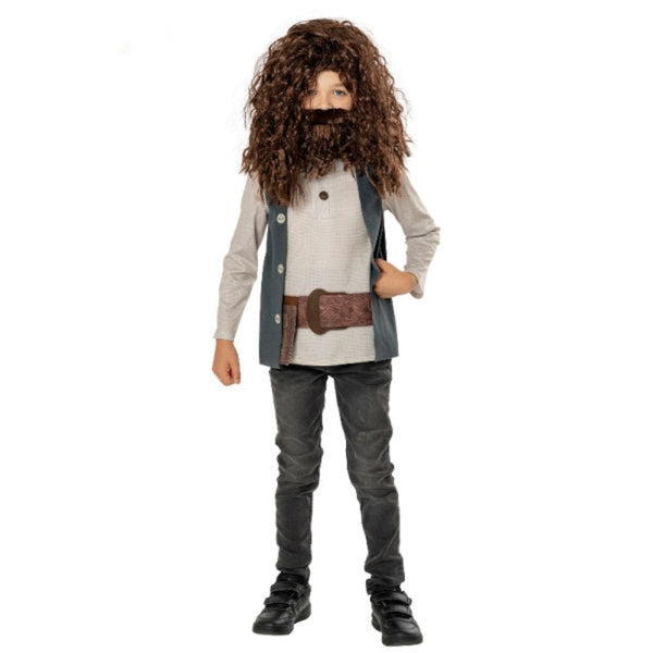 Official Hagrid costume for children from Harry Potter with wig and beard for Book Week