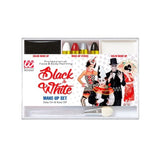 Black and white makeup set for halloween