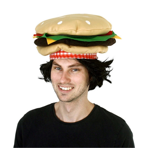 Hamburger novelty hat costume accessory
