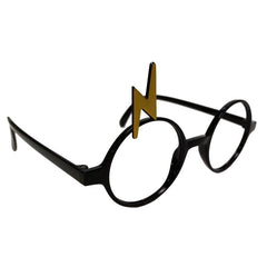 harry potter deluxe glasses with lightning bolt over one eye.