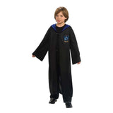 harry potter ravenclaw robe with hood and logo.