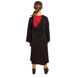 Hermione Granger Hooded Robe - Child with maroon lined hood.