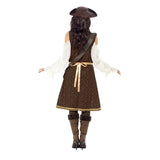 Pirate wench outfit with mock jacket