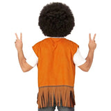 retro hippie vest adult brown fringe vest 60s outfit
