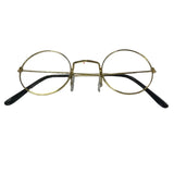 Round clear-lens Hippie Glasses for 1960s, Santa, or old-man costumes