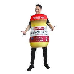 Novelty Hot Mustard Sauce costume perfect for Mad Mondays and Novelty Sporting events