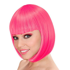 Hot pink Lou Lou wig in classic bob style