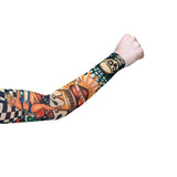 hot rod tattoo sleeve single arm retro fake tattoo costume accessory