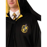 Hufflepuff Classic Robe - Adult, hood with emblem.