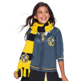 Hufflepuff Deluxe Scarf in yellow and black with logog.