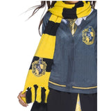Hufflepuff Deluxe Scarf with fringing and logo.