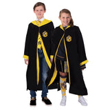 Official Hufflepuff robe for children with yellow hood lining for Book Week