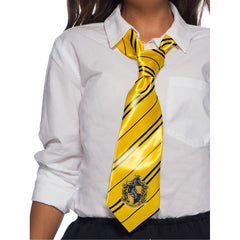 hufflepuff tie from harry potter with logo.