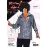 Hustling hunk disco shirt for men.