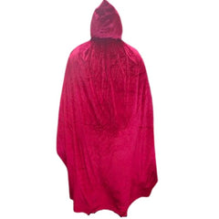 Red Velvet Hooded Cape - Adult