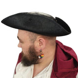 Pirate Tricorn Hat Leather Look – Brown or Black
