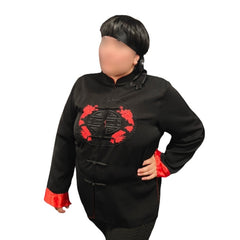 imperial uniform costume hire black red dragon outfit