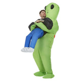 Inflatable Alien Abduction Costume, Green adult unisex costume.