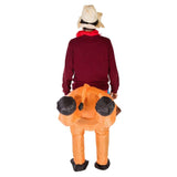 Inflatable Bull Rider Adult Costume, unisex, fan at back waist.