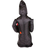 Inflatable Grim Reaper Costume - Bodysocks, zips up at the back with battery pack at the waist.