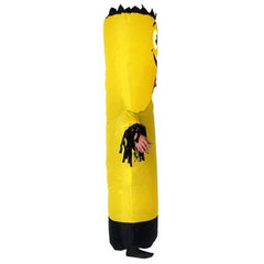 Adults Inflatable Tubeman Costume, stand tall with face opening and sleeves with fringing, covers head to toe.