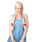 Blond plaited wig