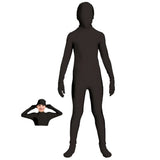 Black invisible child costume with separate hood ideal for superhero's and Halloween