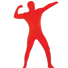 Front view of Invisible Man Green Full Body Costume with hood, gloves, and feet – adult unisex, available in multiple colors.