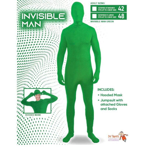 Invisible Man Green Costume – Dr Toms | Green Suit – Cracker Jack ...