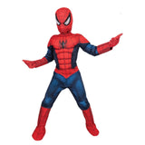 Child wearing an officially licensed Iron Spider costume with light-up chest emblem for Book Week and superhero dress-up