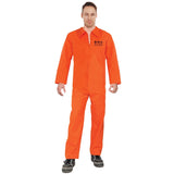 Jailbird Orange Convict Jumpsuit  for adults.