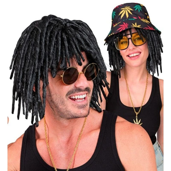 Jamaica dreadlock wig with short textured styling