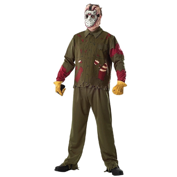 Jason Voorhees style costume with hockey mask for hire in Brisbane