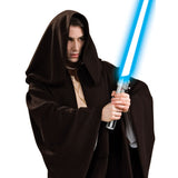 Jedi Robe Super Deluxe Adult Costume, heavy weave long robe with attached hood.