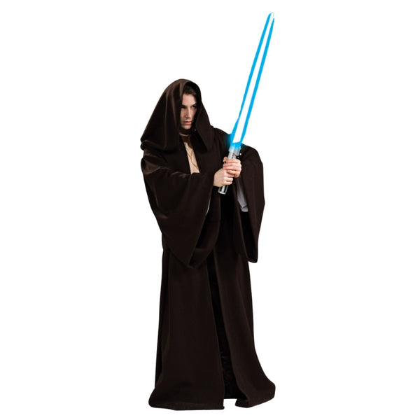 Jedi Robe Super Deluxe Adult Costume, heavy weave long robe with attached hood.