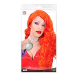 Packaging for mermaid style long red wig waves