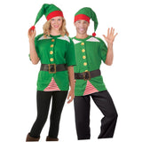 Adult Jolly Elf Shirt Costume with Hat and Belt – Dr Toms