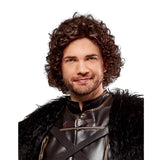 Jon Snow Wig - Game of Thrones, brown curly wig.
