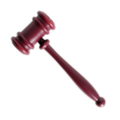 Judge gavel plastic costume prop 27cm