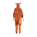 Kangaroo onesie with attached hood and tail, with floppy ears