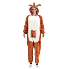Adult Kangaroo Jumpsuit Costume with pouch, floppy ears hood, and tail – Australia Day outfit
