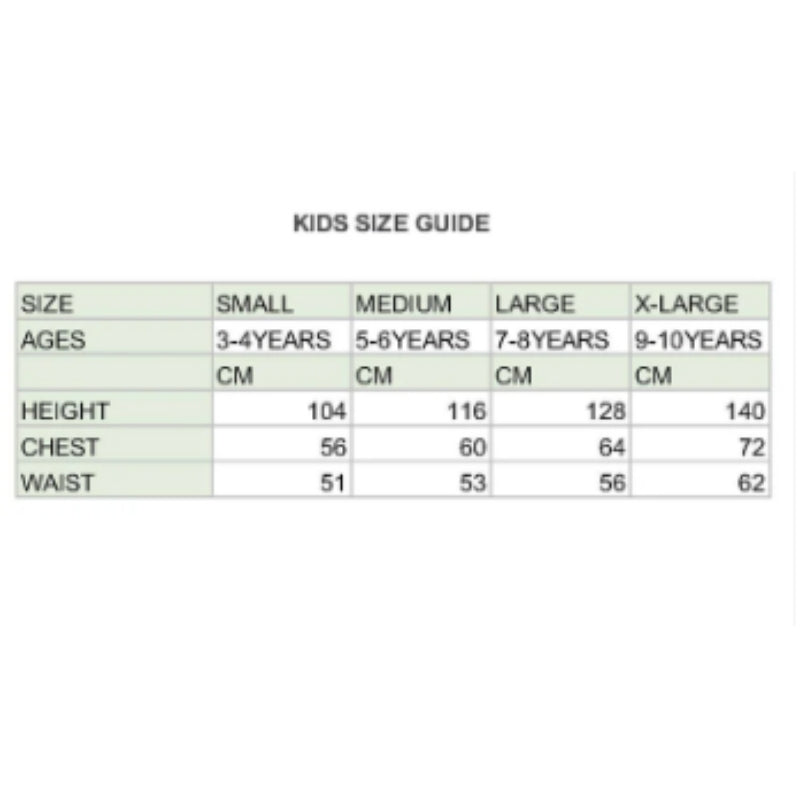 Sizing Chart