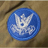 Retro aviation-style jumpsuit with belt detail