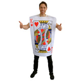 King of Hearts Playing Card adult novelty costume front view
