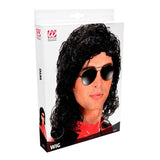 Packaging for 80s black pop wig