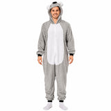 Adult koala jumpsuit costume with hood for Book Week, Australia Day and Australian wildlife events
